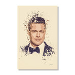 Brad Pitt // Stretched Canvas (16"L x 24"H x 1.5"D)