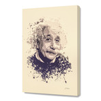Albert Einstein // Stretched Canvas (16"L x 24"H x 1.5"D)