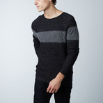 Jax Round Collar Sweater // Black (M)