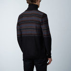 Lombardia Turtle Collar Sweater // Black (L)