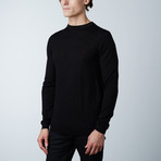 Calson Double Collar Sweater // Black (L)