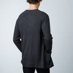 Kremzy Round Collar Sweater // Dark Melange (M)