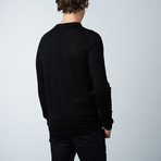 Calson Double Collar Sweater // Black (XL)
