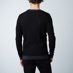 Dante Round Collar Sweater // Black (M)