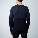Glover Round Collar Sweater // Loud Blue (XL)