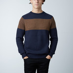 Laslow Round Collar Sweater // Loud Blue (M)