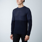 Glover Round Collar Sweater // Loud Blue (M)