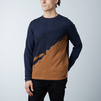 Grammercy Round Collar Sweater // Soft Blue (L)