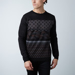 Frederick Round Collar Sweater // Black (XL)
