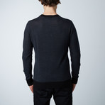 Unison Round Collar Sweater // Pacific Blue (M)