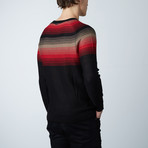 Lanicer Round Collar Raglan Sweater // Black (M)