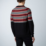 Isle Round Collar Raglan Sweater // Black (XL)