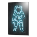 Astronaut // Aluminum (16"W x 24"H x 1.5"D)