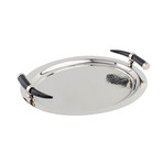 Oval Tray + Horn Inspired Handles // Stainless Steel
