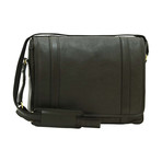 Florentine Collection // Soft Calfskin Leather Messenger Bag (Black)