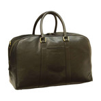 Florentine Collection // Calfskin Leather Duffel Bag (Brown)