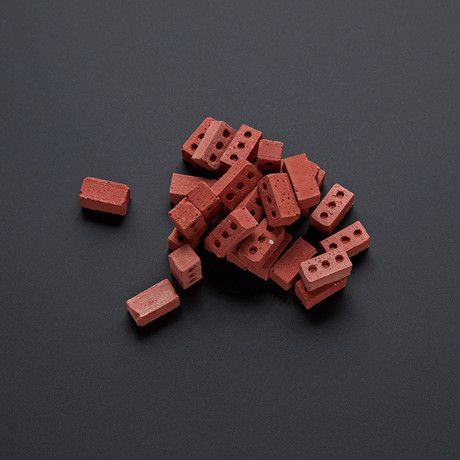 1:12 Scale Mini Red Bricks // 50PK // Set of 2