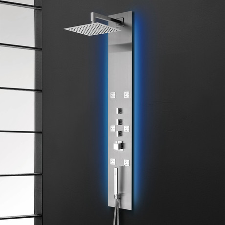 Flux Recessed // LED Shower Panel
