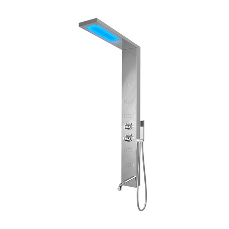 Fin // LED Shower Panel with Spout