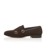 Double Monk Strap Loafer // Dark Brown (Euro: 39)