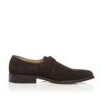 Single Monk Strap Dress Shoe // Dark Brown (Euro: 45)