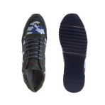 Black Camoflauge Sneaker // Green + Blue (US: 7)