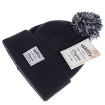 Tassel Beanie // French Navy (French Navy, Light Grey)