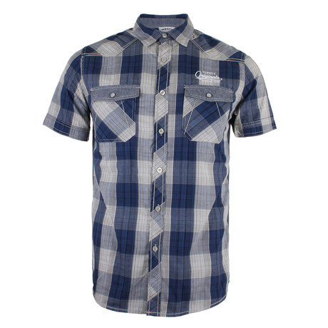 Button-Up Shirt // Steel Blue (S)