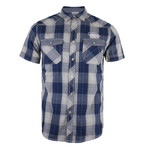 Button-Up Shirt // Steel Blue (M)