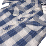 Button-Up Shirt // Steel Blue (M)