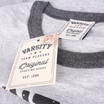 Ringer Tee // Heather Grey (L)