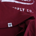 Originals Tee // Burgundy (L)