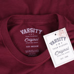 Varsity Tee // Maroon (S)