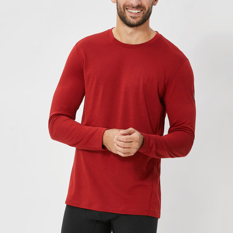 Base Long-Sleeve Shirt // Garnet (S)