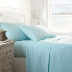 Hotel Collection // Premium Ultra Soft 4 Piece Bed Sheet Set // Aqua (Twin)