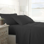 Hotel Collection // Premium Ultra Soft 4 Piece Bed Sheet Set // Black (Twin)