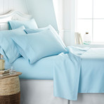 Hotel Collection // Premium Ultra Soft 6 Piece Bed Sheet Set // Aqua (Twin)