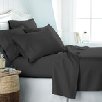 Hotel Collection // Premium Ultra Soft 6 Piece Bed Sheet Set // Black (Twin)