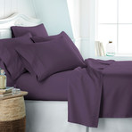 Hotel Collection // Premium Ultra Soft 6 Piece Bed Sheet Set // Purple (Twin)
