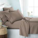 Hotel Collection // Premium Ultra Soft 6 Piece Bed Sheet Set // Taupe (Twin)
