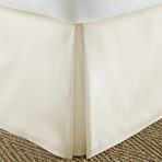 Hotel Collection // Premium Bed Skirt Dust Ruffle // Cream (Twin)