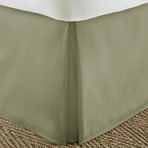 Hotel Collection // Premium Bed Skirt Dust Ruffle // Sage (Twin)
