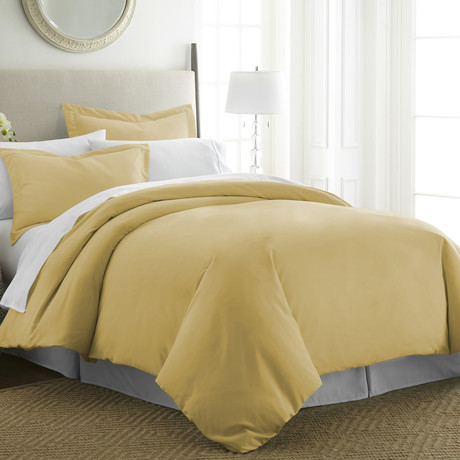 Hotel Collection // Premium Ultra Soft 3 Piece Duvet Cover Set // Gold (Twin/Twin XL)