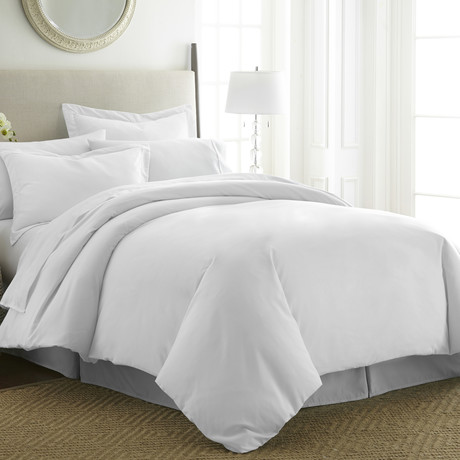 Hotel Collection // Premium Ultra Soft 3 Piece Duvet Cover Set // White (Twin/Twin XL)