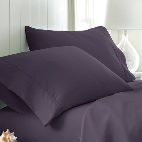 Hotel Collection // Premium Ultra Soft 2 Piece Pillowcase Set // Purple (King)
