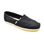 Men's Linen + Rope Slip-On // Black (US: 8)