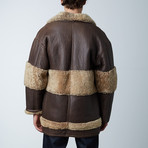 Sherpa Lined Coat // Brown (S)