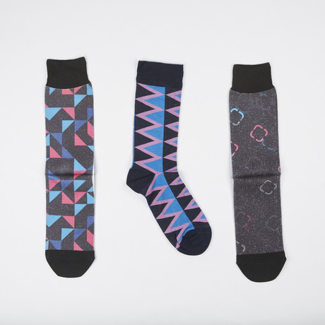 Socks // Pack of 3 // Geometric