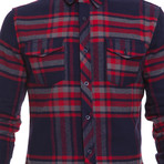 Fitzroya Flannel Shirt // Red Mixed Check (S)