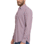 Larix Button-Up Shirt // Red Check (S)
